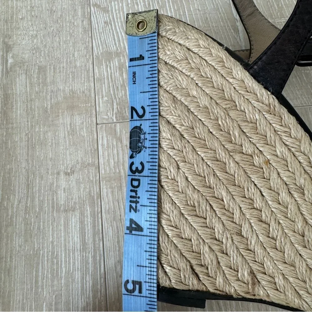 Valentino Garavani Nappa Bow Espadrille Wedge Sandals EU 38